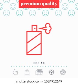 Spray bottle line icon. Graphic elements for your design