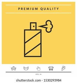Spray bottle line icon. Graphic elements for your design