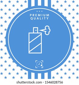 Spray bottle line icon. Graphic elements for your design