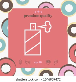 Spray bottle line icon. Graphic elements for your design