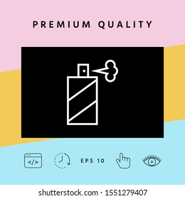 Spray bottle line icon. Graphic elements for your design