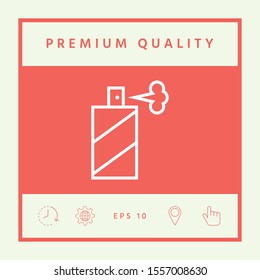 Spray bottle line icon. Graphic elements for your design