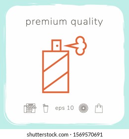 Spray bottle line icon. Graphic elements for your design