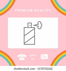 Spray bottle line icon. Graphic elements for your design