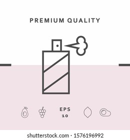 Spray bottle line icon. Graphic elements for your design