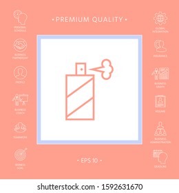 Spray bottle line icon. Graphic elements for your design
