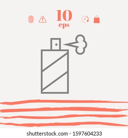 Spray bottle line icon. Graphic elements for your design