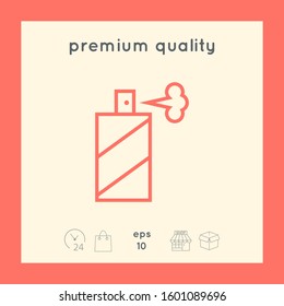 Spray bottle line icon. Graphic elements for your design