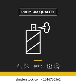 Spray bottle line icon. Graphic elements for your design