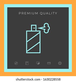 Spray bottle line icon. Graphic elements for your design