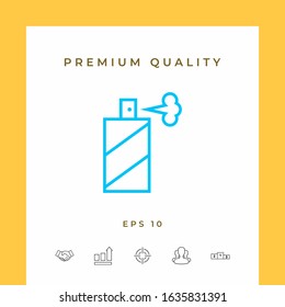 Spray bottle line icon. Graphic elements for your design