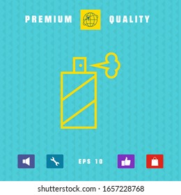 Spray bottle line icon. Graphic elements for your design