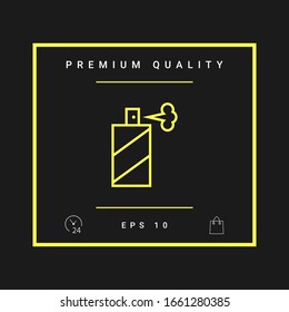 Spray bottle line icon. Graphic elements for your design