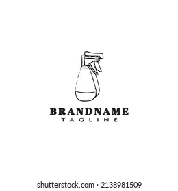 spray bottle logo cartoon icon design template modern vector illustration
