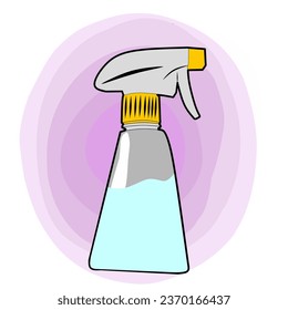 a spray bottle for lubricating the iron, or a spray bottle for cutting hair