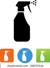 Spray Bottle With Mist Icon