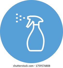 Spray Bottle Mist Outline Icon