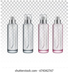 spray bottle mock up vector eps for your design