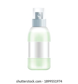 spray bottle mockup illustration, bottle mockup vector, bottle mockup