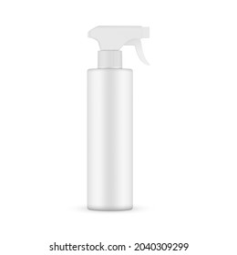 Spray Bottle Mockup Isolated on White Background. Vector Illustration