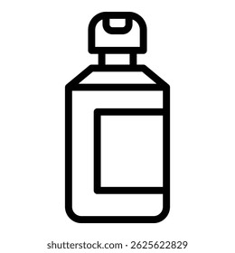 Spray bottle paint icon. Outline Spray bottle paint vector icon for web design isolated on white background