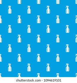 Spray bottle pattern vector seamless blue repeat for any use