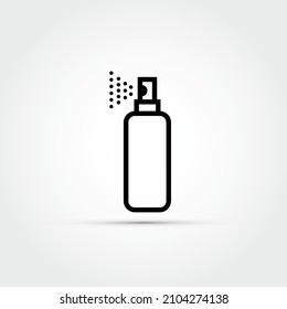 Botella de pulverización, ilustración vectorial de sanitizador