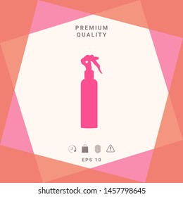 Spray Bottle silhouette, elements for your design