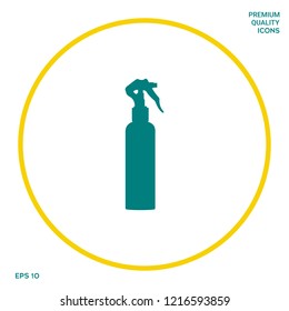 Spray Bottle silhouette. Graphic elements for your design