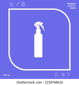 Spray Bottle silhouette. Graphic elements for your design