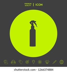 Spray Bottle silhouette. Graphic elements for your design
