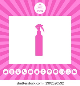 Spray Bottle silhouette. Graphic elements for your design
