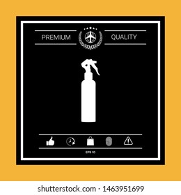 Spray Bottle silhouette. Graphic elements for your design