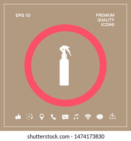 Spray Bottle silhouette. Graphic elements for your design
