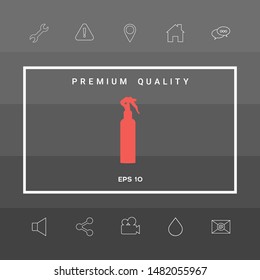 Spray Bottle silhouette. Graphic elements for your design