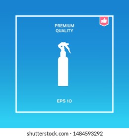 Spray Bottle silhouette. Graphic elements for your design