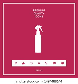 Spray Bottle silhouette. Graphic elements for your design