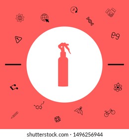 Spray Bottle silhouette. Graphic elements for your design