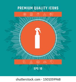 Spray Bottle silhouette. Graphic elements for your design