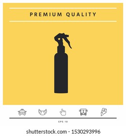 Spray Bottle silhouette. Graphic elements for your design