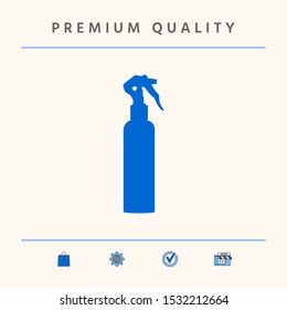 Spray Bottle silhouette. Graphic elements for your design