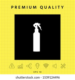 Spray Bottle silhouette. Graphic elements for your design