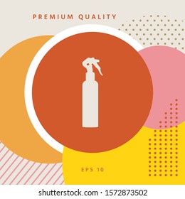 Spray Bottle silhouette. Graphic elements for your design