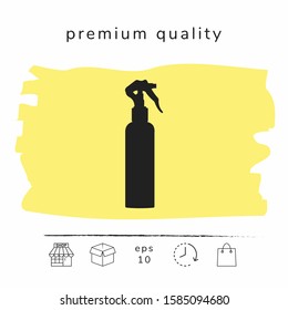 Spray Bottle silhouette. Graphic elements for your design