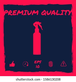 Spray Bottle silhouette. Graphic elements for your design