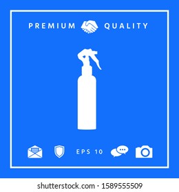 Spray Bottle silhouette. Graphic elements for your design