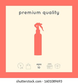 Spray Bottle silhouette. Graphic elements for your design
