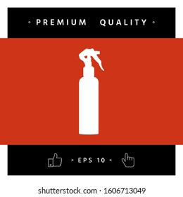 Spray Bottle silhouette. Graphic elements for your design