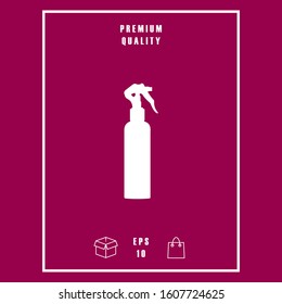 Spray Bottle silhouette. Graphic elements for your design