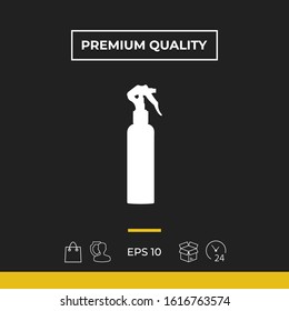 Spray Bottle silhouette. Graphic elements for your design